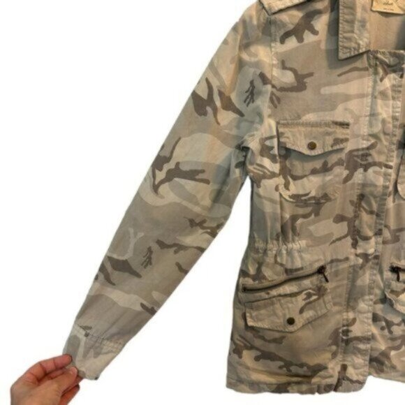 Lily Aldridge by Velvet | Women's Camouflage Full Zip Snap Jacket Size Small - Picture 5 of 12